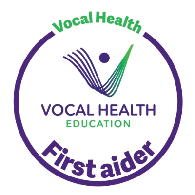 Vocal Health First Aider badge